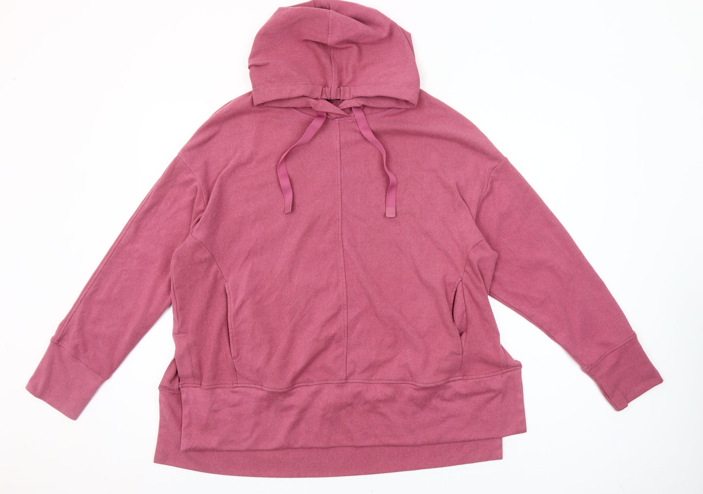 Dunnes Stores Women Berry Hoodie Large Polyester Blend Pullover