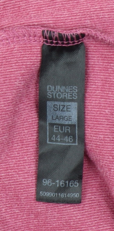 Dunnes Stores Women Berry Hoodie Large Polyester Blend Pullover