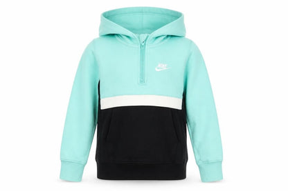 Girls UK Size 7-8 Years Nike Blue 1/4 Zip Hoodie