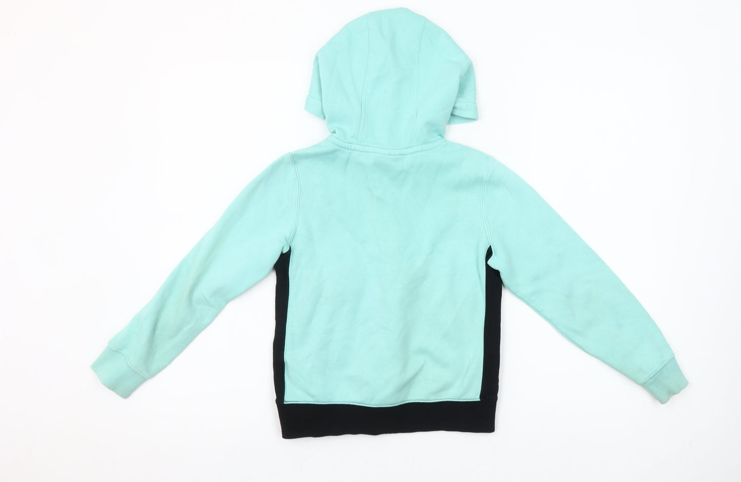 Nike Girls Blue Colourblock 1/4 Zip Hoodie XS 7-8 Years