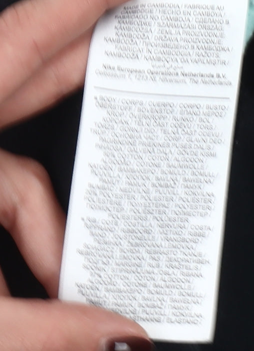 Nike Girls Blue Colourblock 1/4 Zip Hoodie XS 7-8 Years