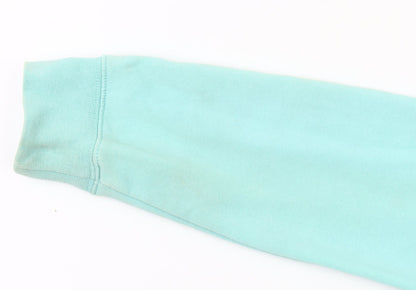 Nike Girls Blue Colourblock 1/4 Zip Hoodie XS 7-8 Years