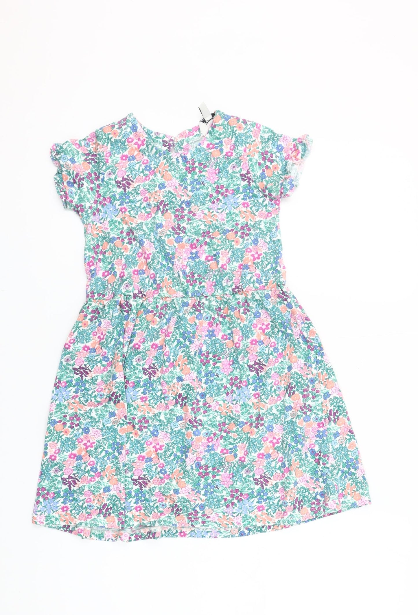 Joules Girls Multicoloured Floral Cotton Skater Dress 8 Years