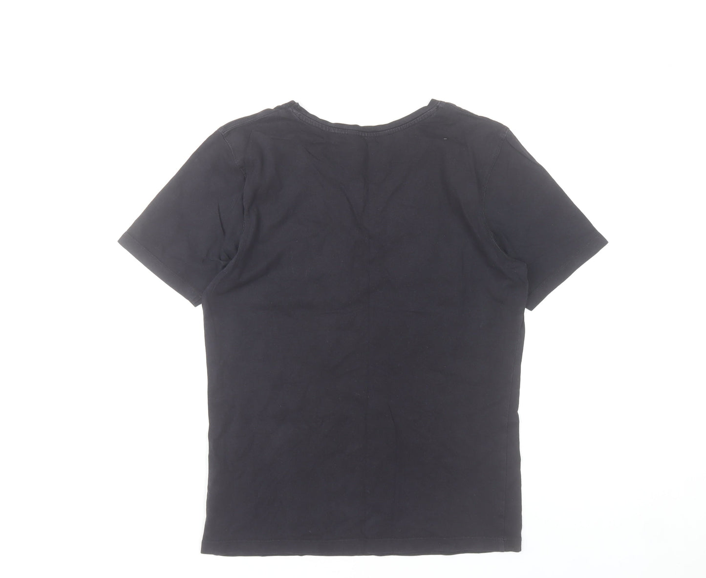 Golddigga Womens Black Cotton Limited Edition London T-Shirt UK 10
