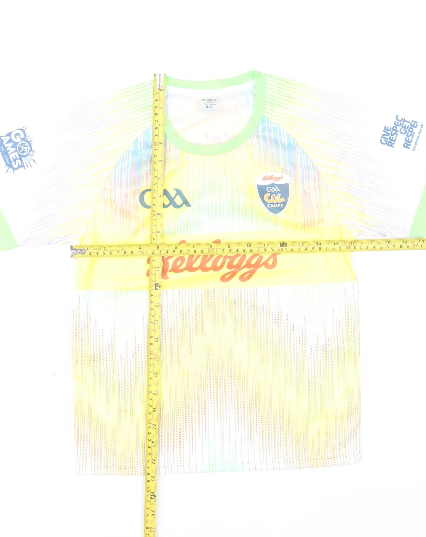 MCSPORT Boys Multicoloured Short Sleeve GAA Kellogg’s T-Shirt 3 Years