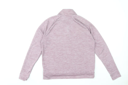 Nike Women's Pink Dri-FIT 1/4 Zip Running Track Jacket Size M