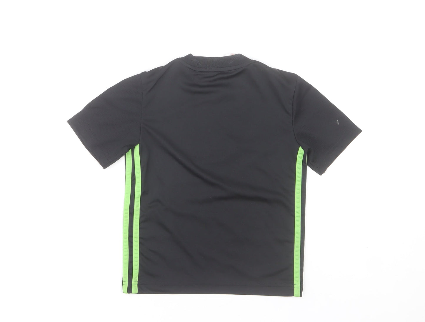 adidas Boys Black Short Sleeve AEROREADY Sports T-Shirt 5-6 Years