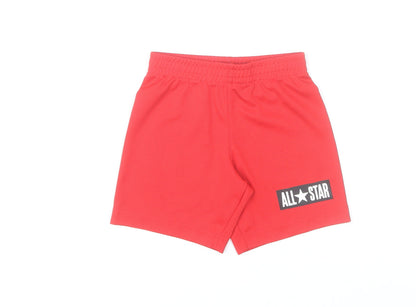 Converse Boys Red 3-4 Years Athletic Mesh Activewear Shorts