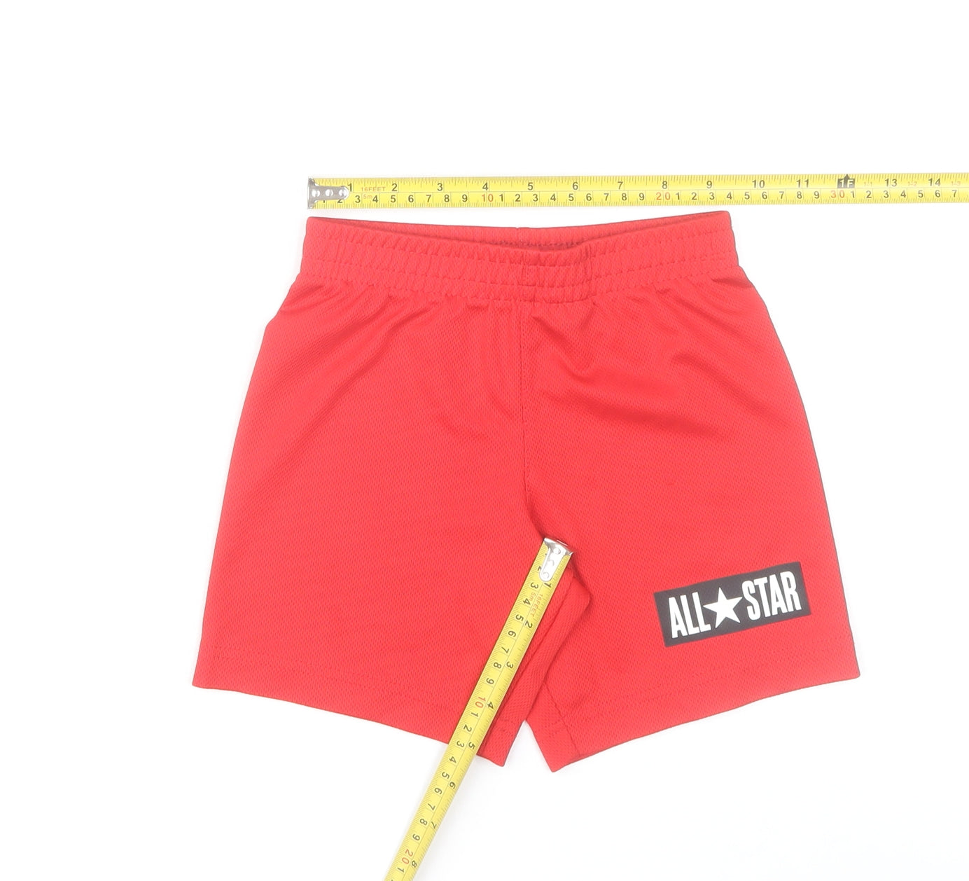 Converse Boys Red 3-4 Years Athletic Mesh Activewear Shorts