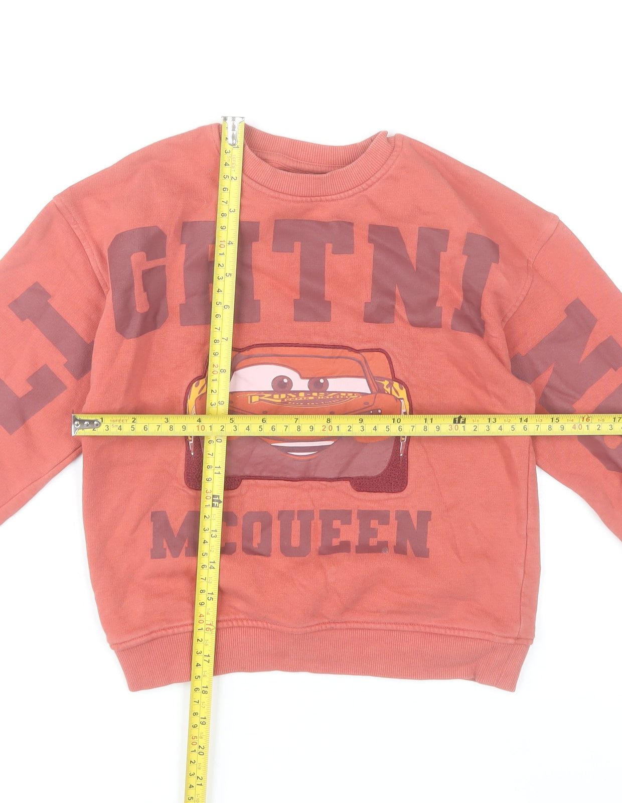 Disney Boys Red Lightning McQueen Pullover Sweatshirt 5-6 Years