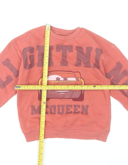 Disney Boys Red Lightning McQueen Pullover Sweatshirt 5-6 Years