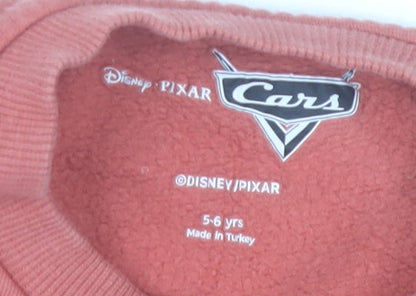 Disney Boys Red Lightning McQueen Pullover Sweatshirt 5-6 Years