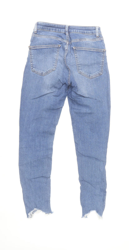 Denim Co. Women’s Blue Embroidered Skinny Jeans Size 10
