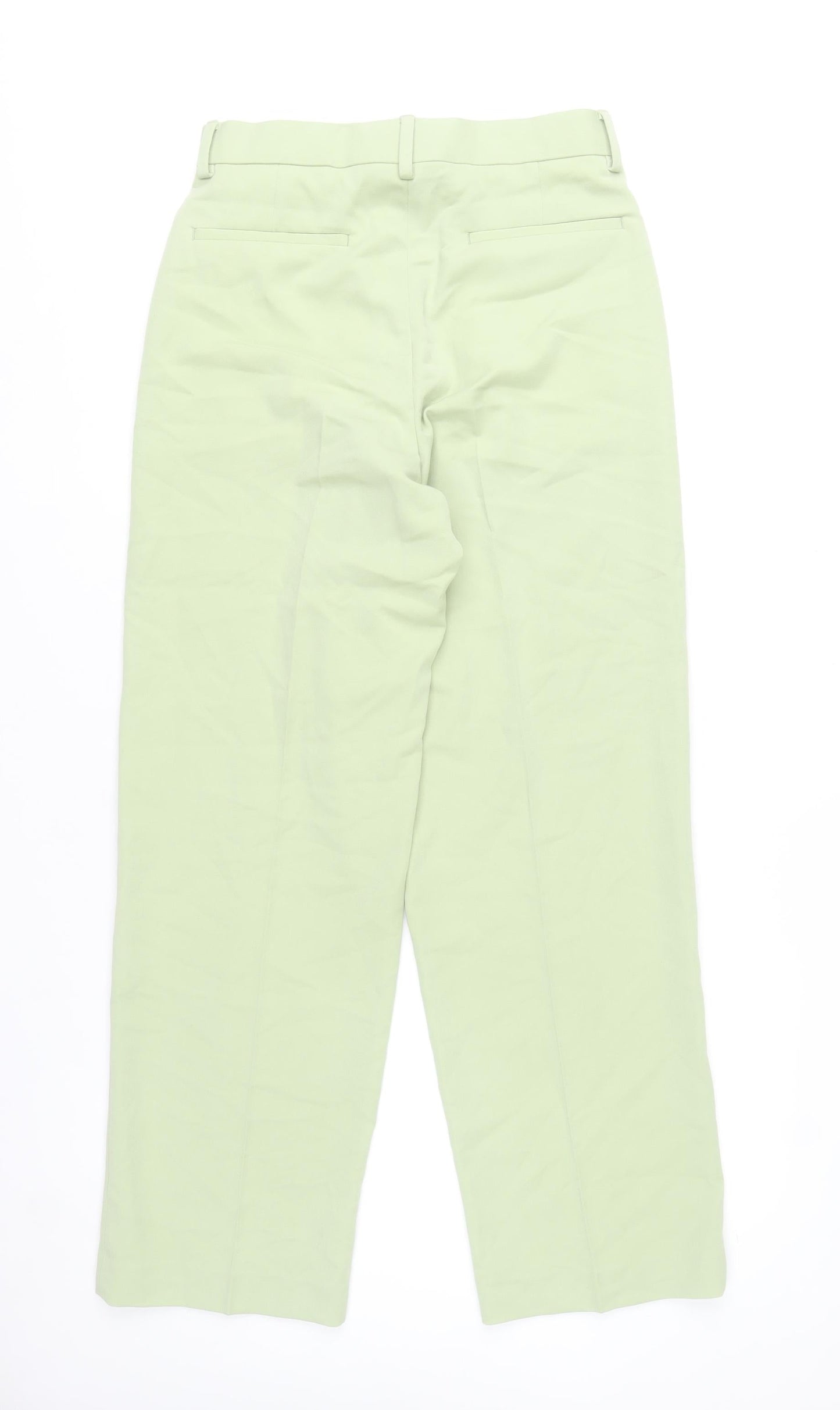 ASOS DESIGN Women’s Green Straight Leg Trousers Size 30x32