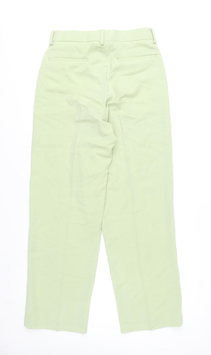 ASOS DESIGN Women’s Green Straight Leg Trousers Size 30x32