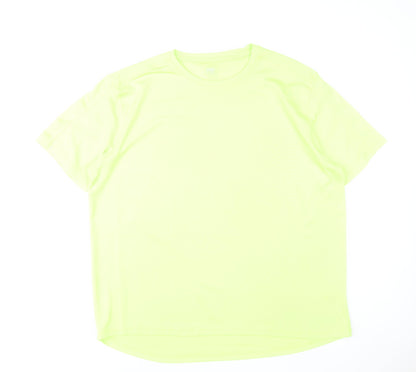 Dunnes Stores Men's Yellow XL Mesh Performance T-Shirt
