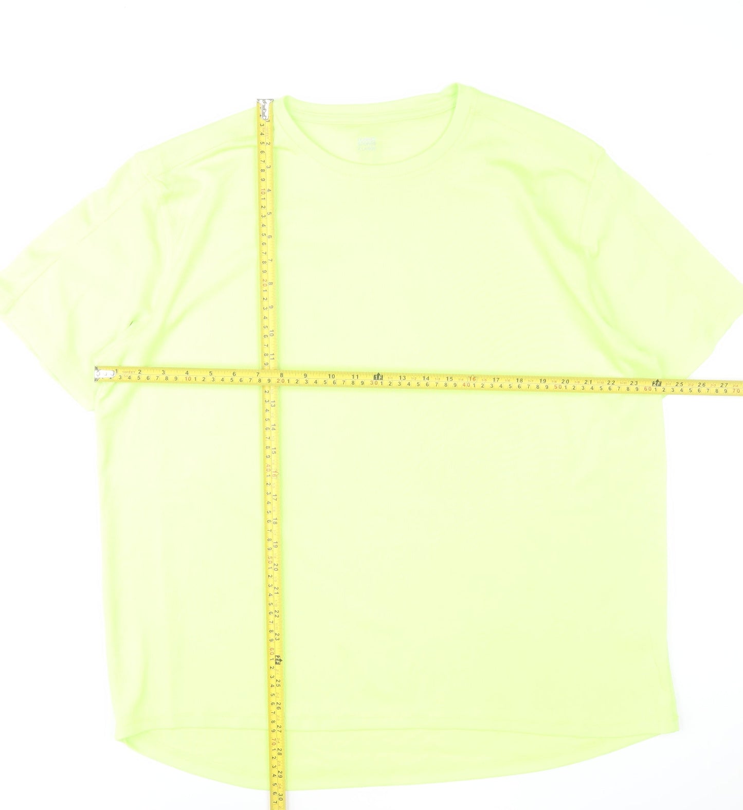 Dunnes Stores Men's Yellow XL Mesh Performance T-Shirt