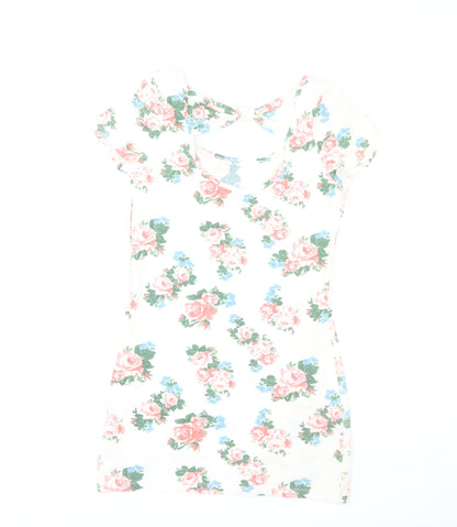 St Bernard for Dunnes Women’s White Floral Bodycon Dress Size 8