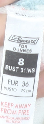 St Bernard for Dunnes Women’s White Floral Bodycon Dress Size 8