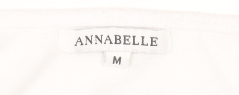 Annabelle Women’s Multicoloured Crochet V-Neck Short Sleeve T-Shirt M