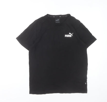 Puma Women’s Black Small Basic Cotton Sports T-Shirt