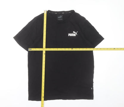 Puma Women’s Black Small Basic Cotton Sports T-Shirt