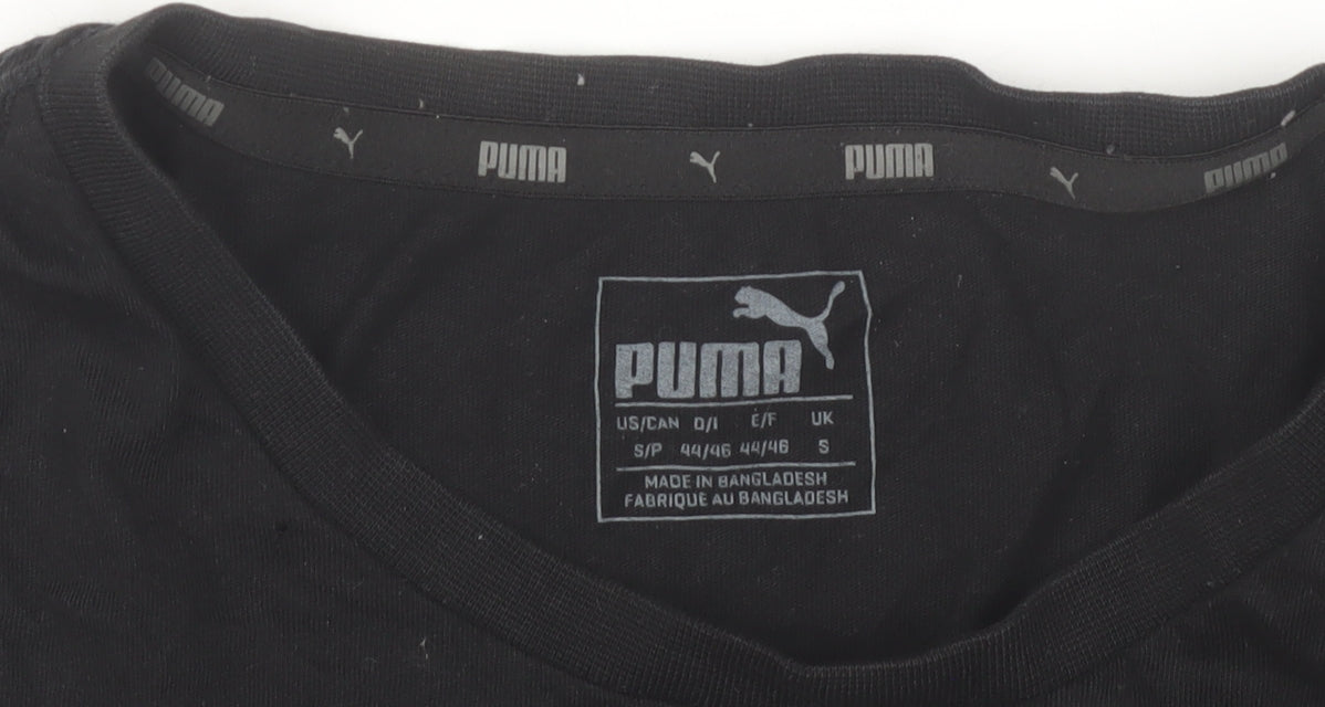Puma Women’s Black Small Basic Cotton Sports T-Shirt