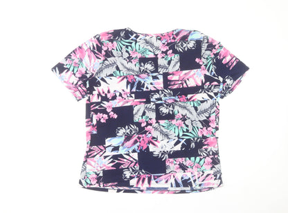 Gerard Women's Multicoloured Floral Short Sleeve Jersey T-Shirt Size 16