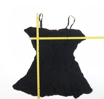 Resort Women's Black Off Shoulder Ruffle Short Dress Size S