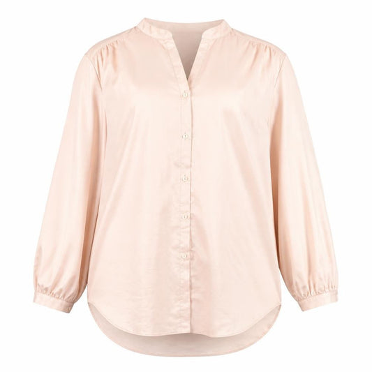 Front view of Gerard Women’s Pink V-Neck 3/4 Sleeve Polyester Blouse, size UK 18