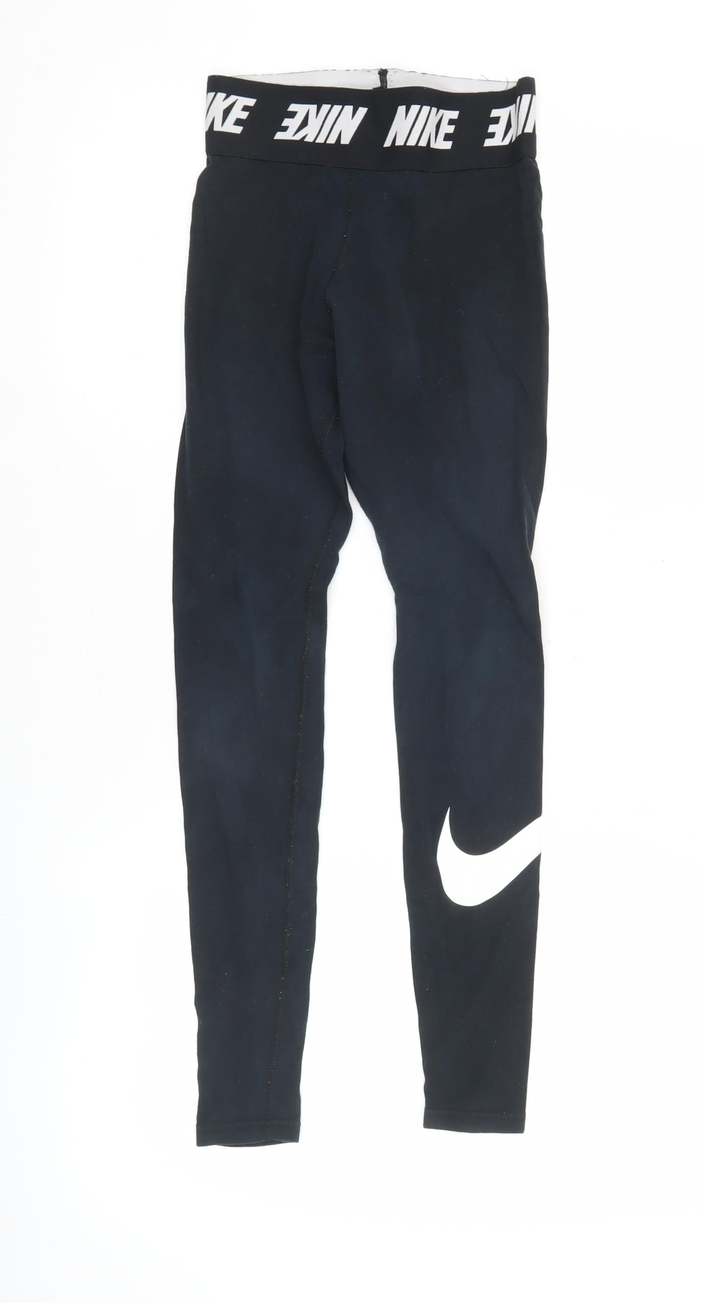 Nike Womens Black XS Leggings Cotton Stretch Activewear