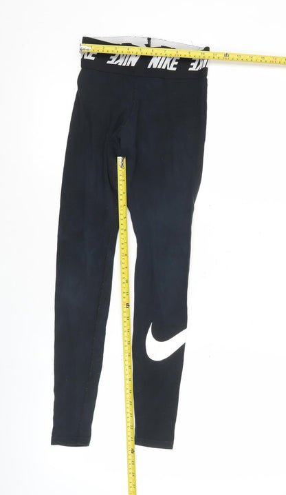Nike Womens Black XS Leggings Cotton Stretch Activewear