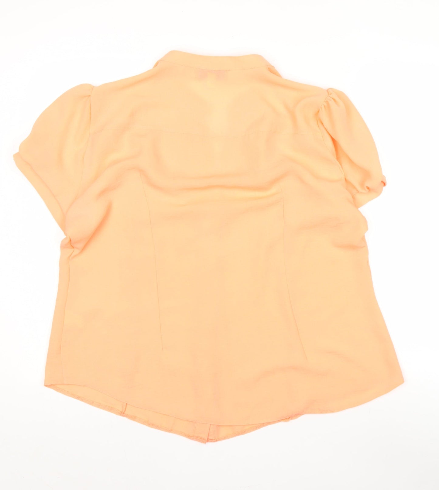 Gerard Women's Orange Short Sleeve Button Blouse Size 18