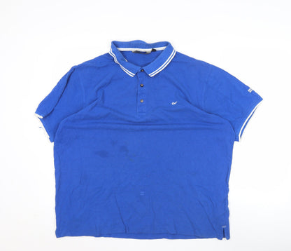 Regatta Great Outdoors Men's Blue 2XL Cotton Polo Shirt