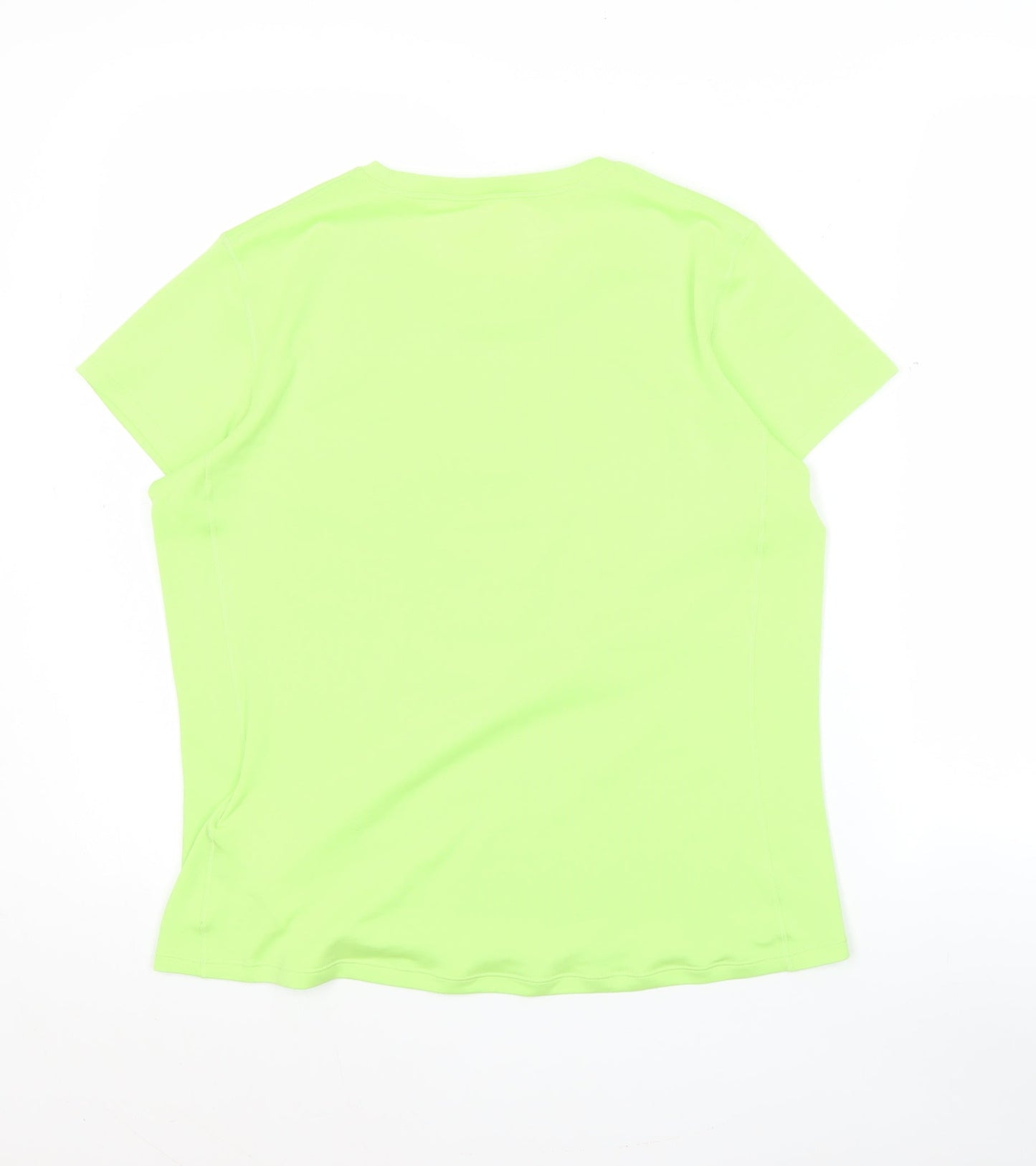 Asics Women's Green Medium Athletic Short Sleeve Running T-Shirt