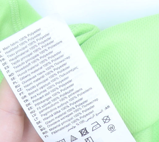 Asics Women's Green Medium Athletic Short Sleeve Running T-Shirt