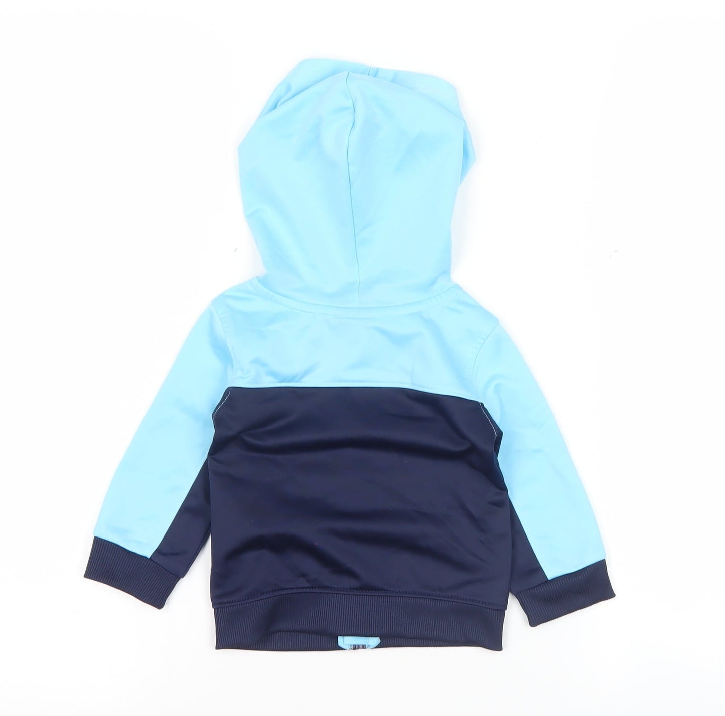 Under Armour Unisex Baby Blue Colourblock Hooded Track Jacket 3-6 Months