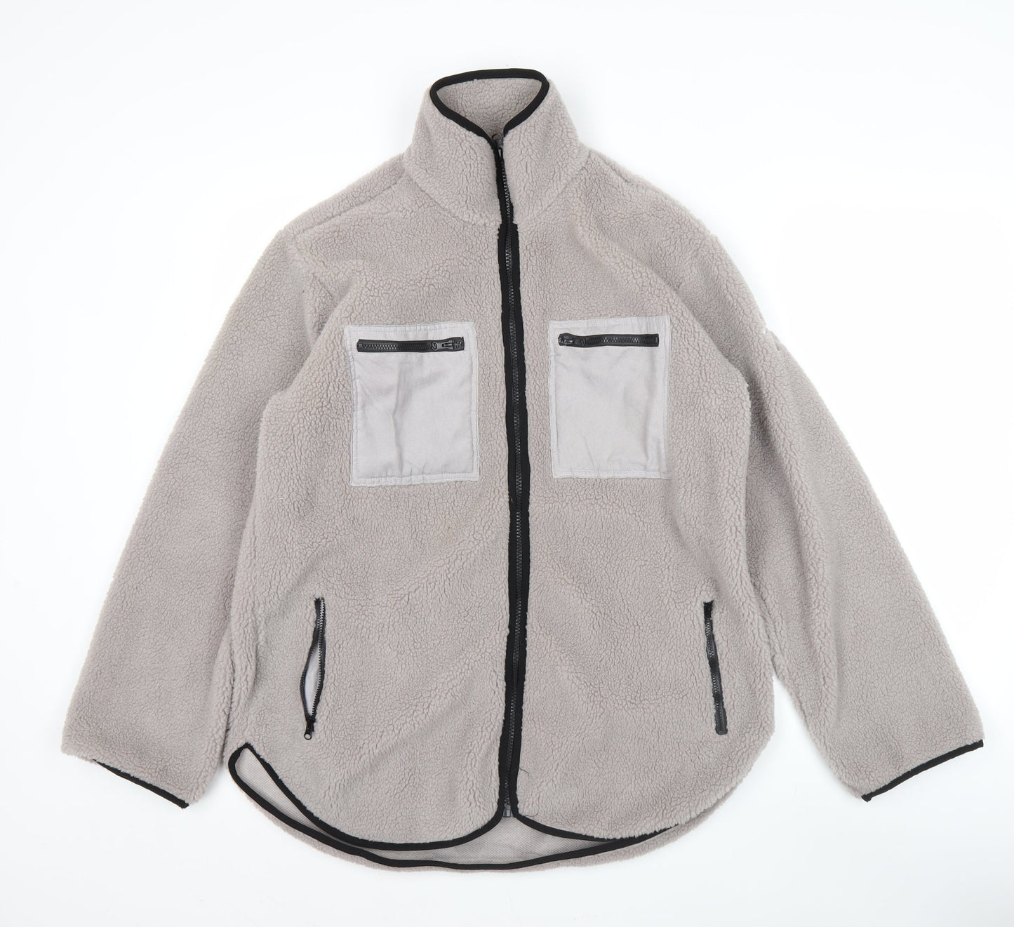 Bara Sportswear Men's Grey XS Fleece Full Zip Outdoor Jacket