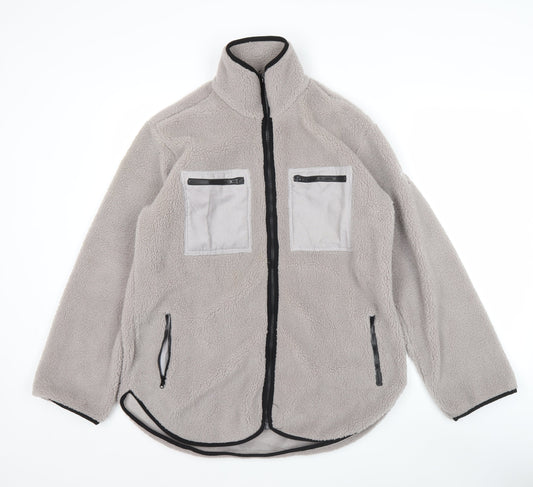 Bara Sportswear Men's Grey XS Fleece Full Zip Outdoor Jacket