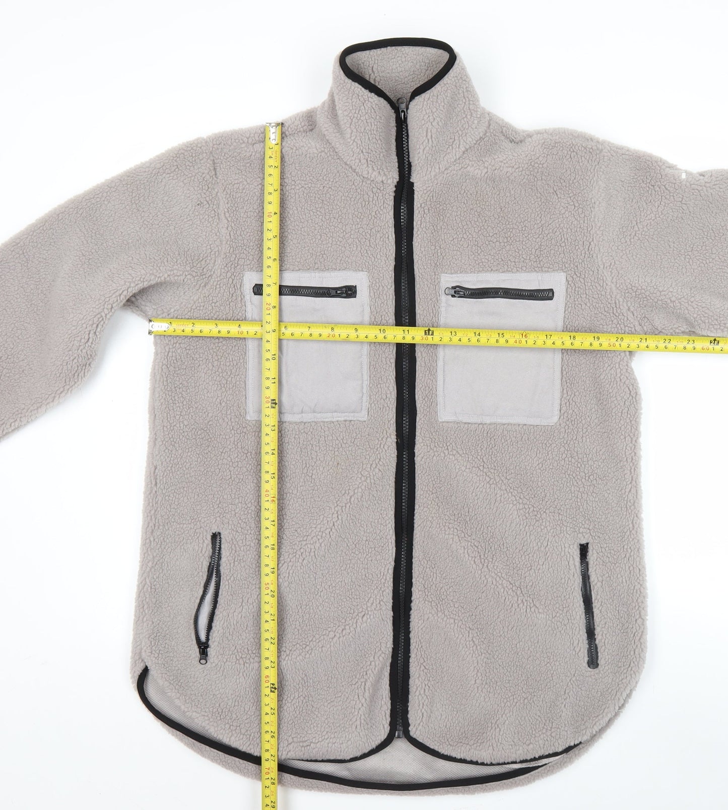 Bara Sportswear Men's Grey XS Fleece Full Zip Outdoor Jacket
