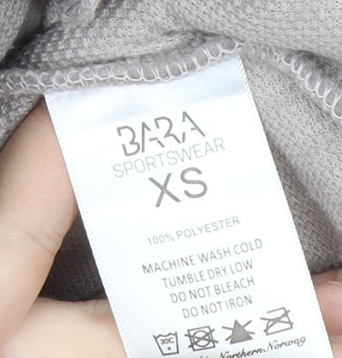Bara Sportswear Men's Grey XS Fleece Full Zip Outdoor Jacket