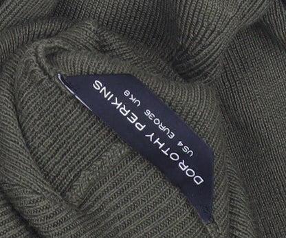 Dorothy Perkins Women’s Green Roll Neck Long Sleeve Jumper Size 8