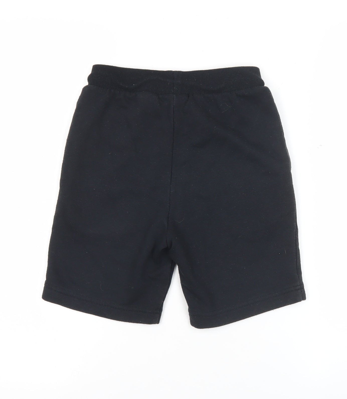 Converse Boys Black Athletic Shorts S 8-10 Years Drawstring Cotton Blend