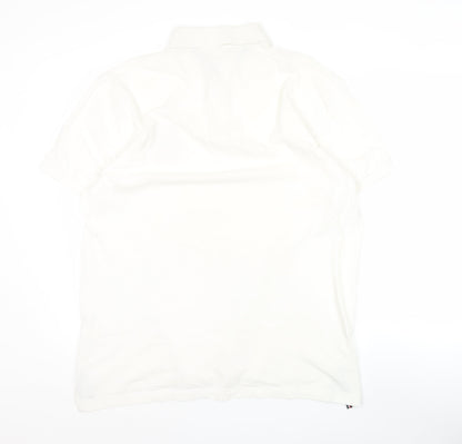 Tommy Hilfiger Men's White Regular Fit Polo Shirt XL Cotton
