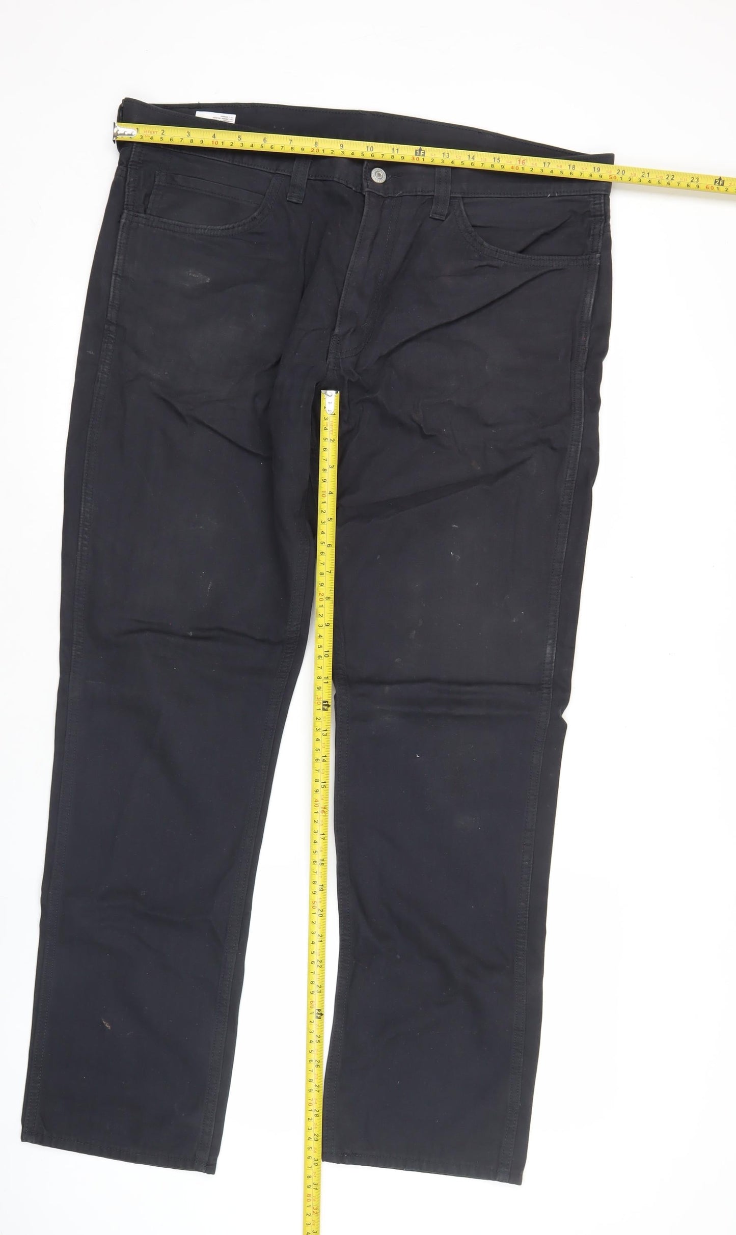 Levi's 511 Men's Black Slim Straight Jeans W38 L32 Cotton Denim