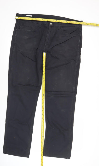 Levi's 511 Men's Black Slim Straight Jeans W38 L32 Cotton Denim