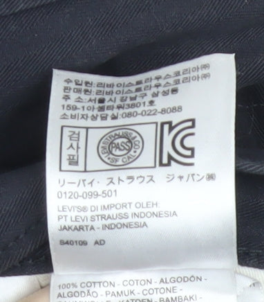 Levi's 511 Men's Black Slim Straight Jeans W38 L32 Cotton Denim