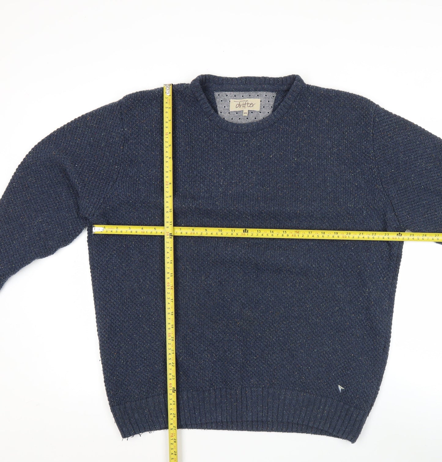 Daniel Grahame Drifter Men's Blue 2XL Crew Neck Knit Jumper