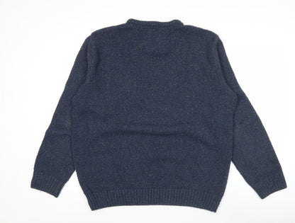 Daniel Grahame Drifter Men's Blue 2XL Crew Neck Knit Jumper
