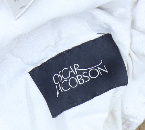 Oscar Jacobson Men's Beige Corduroy Chino Trousers 30/31